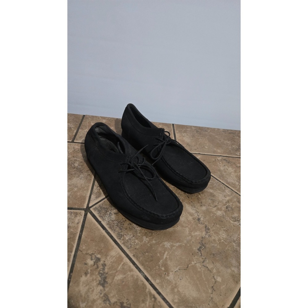 Amali Men's Black Suede Shoes Size 13 Lace Up Moc Toe Loafers Casual Oxfords